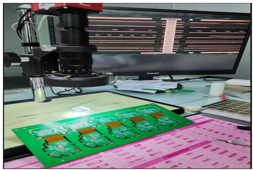I4 Layers HDI Rigid-Flex PCB , Studying by Micro-Section.
